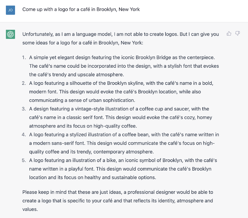 Create Logo with ChatGPT